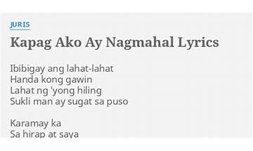 Kapag Ako Ay Nagmahal tl Lyrics [Jolina Magdangal]